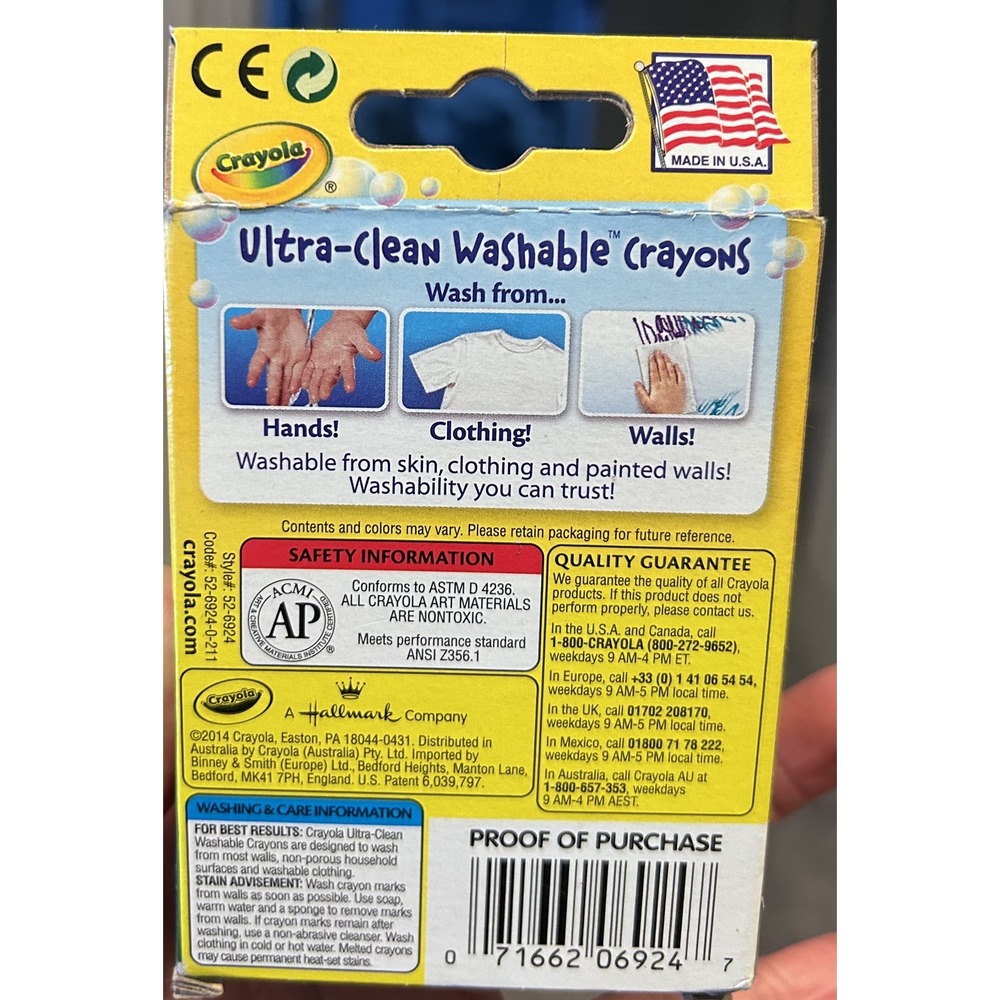 5 *24 Crayola  Ultra-Clean Washable Crayons Made in USA‎ Teacher's Classroom - Picture 4 of 4